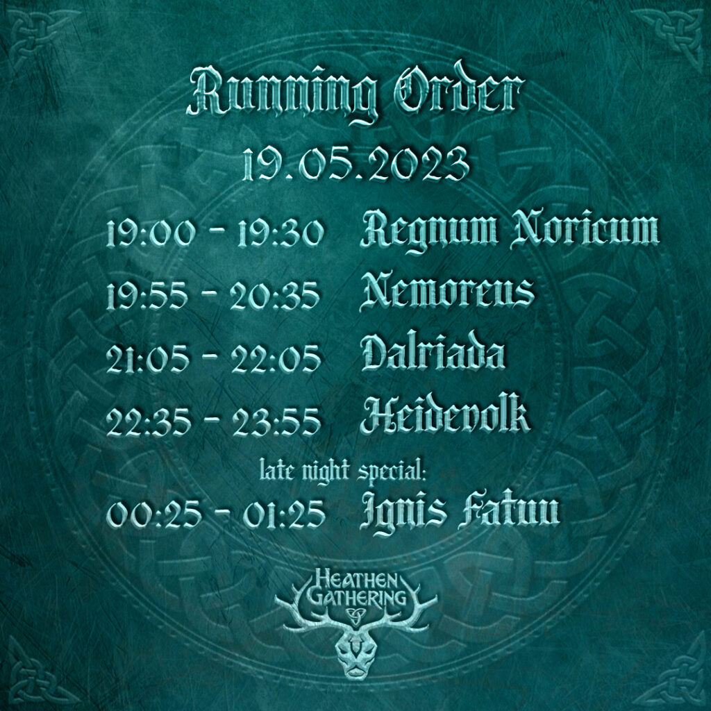 Running Order Heathen Gathering